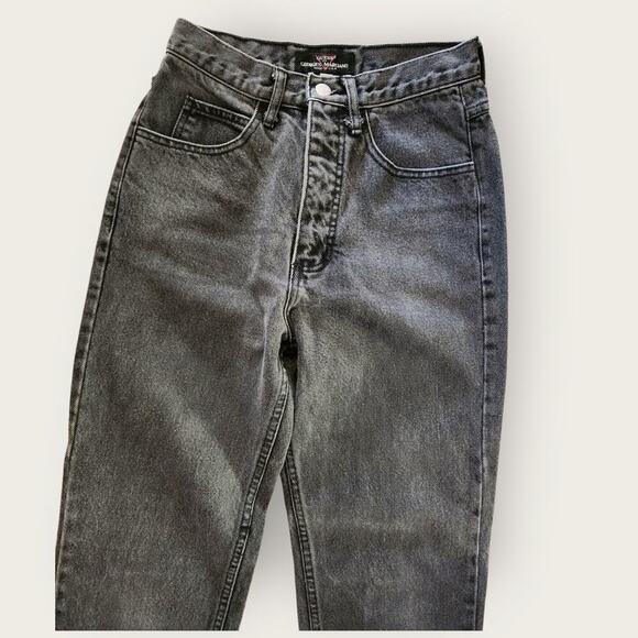 Guess jeans Women's Sz 25" Charcoal Straight Georges Marciano Design Hi-Rise VTG - Picture 4 of 8